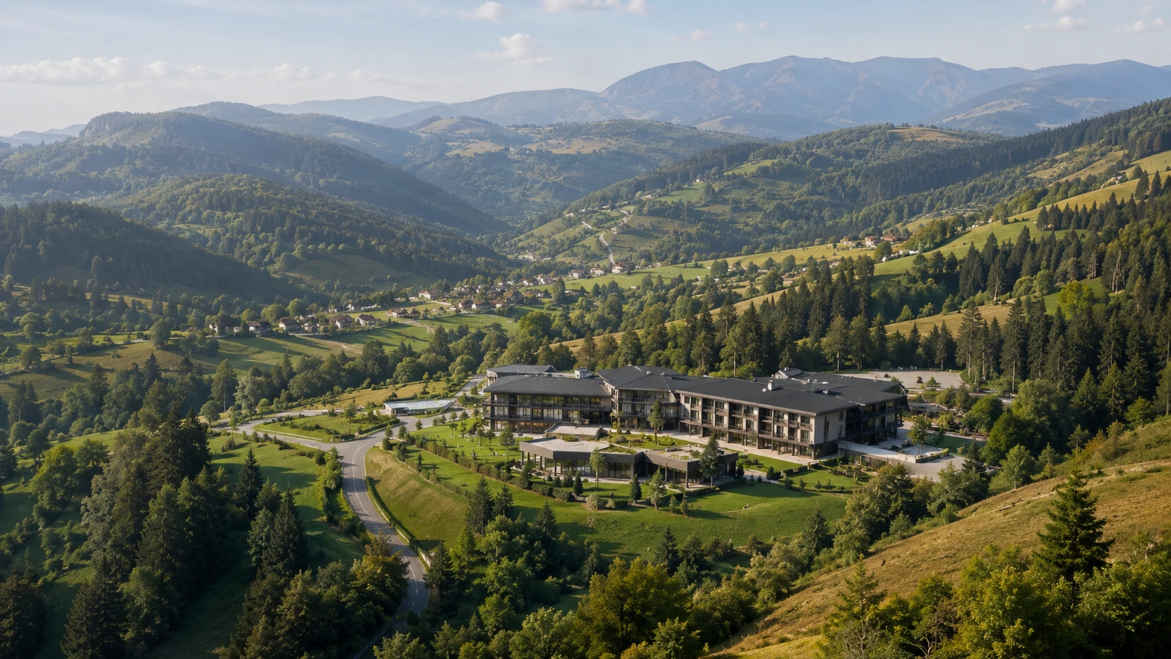 Karpatenregion und natürliche Umgebung für Care Infrastructure