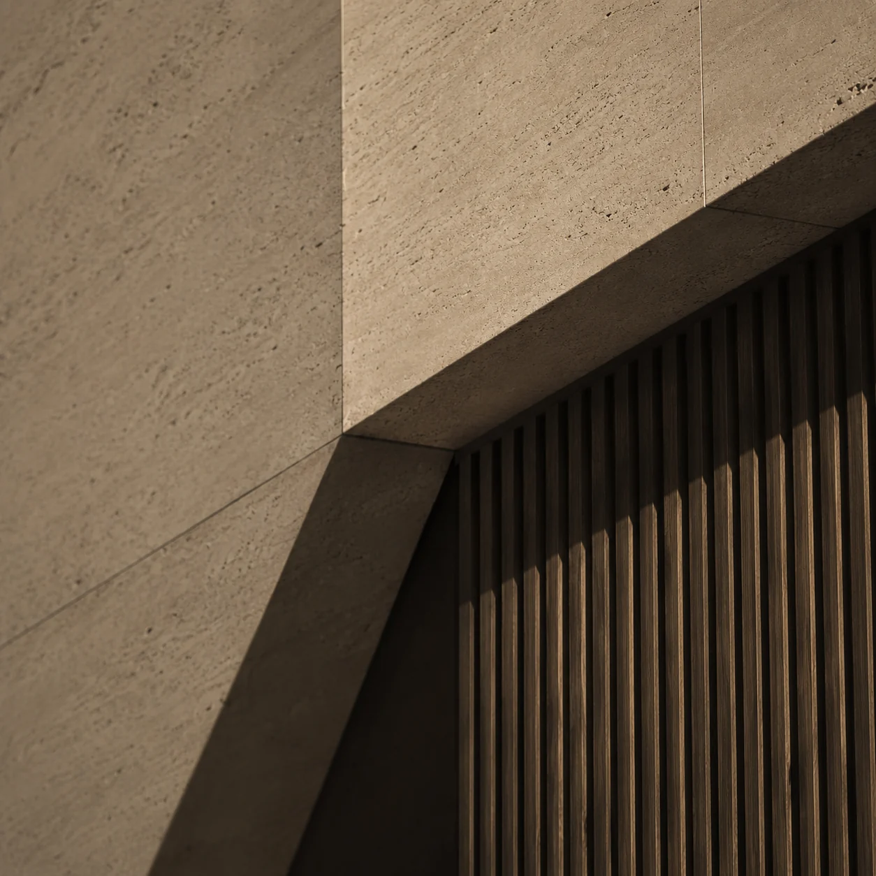 Architektonisches Betondetail